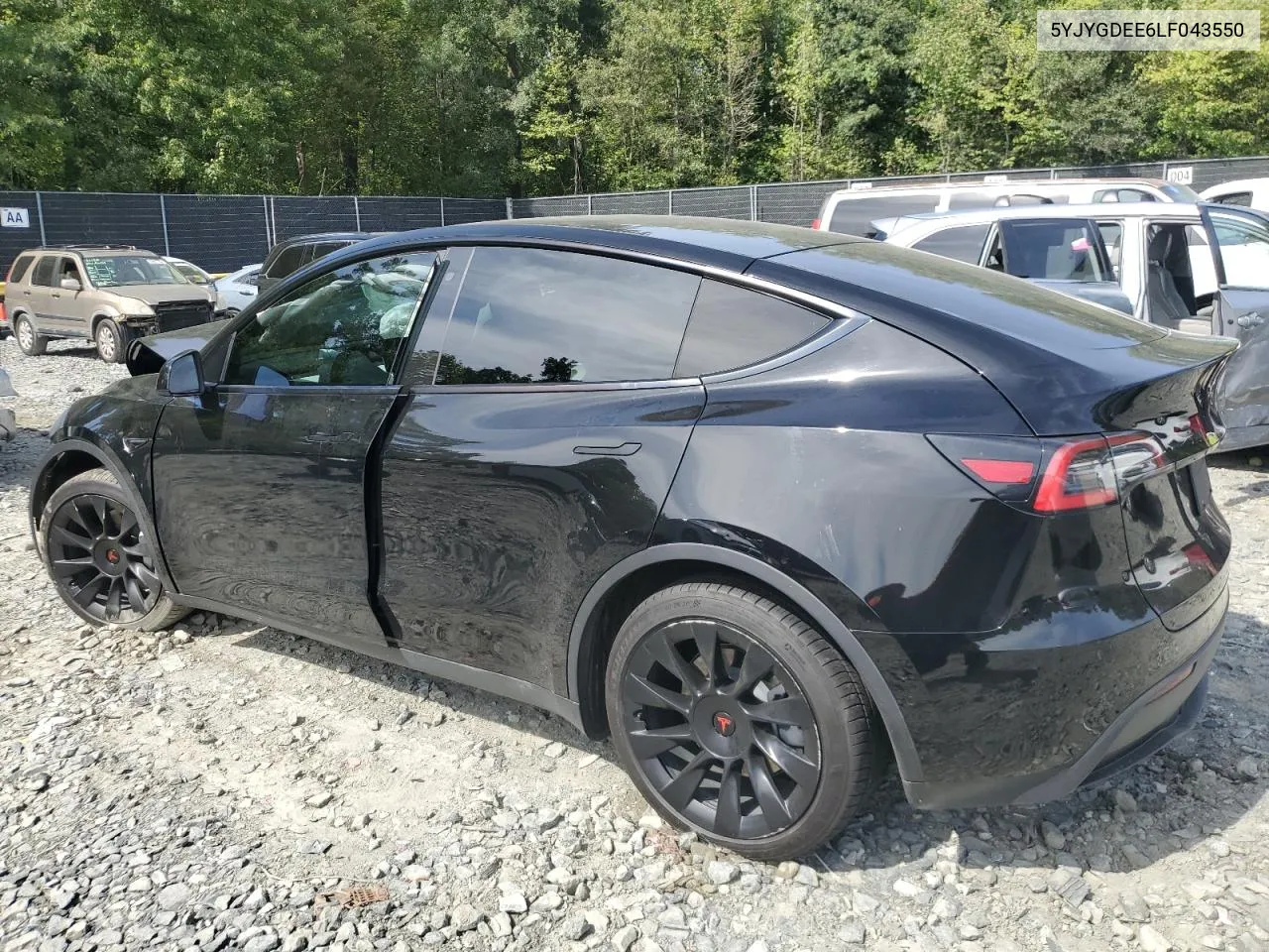 2020 Tesla Model Y VIN: 5YJYGDEE6LF043550 Lot: 70125824