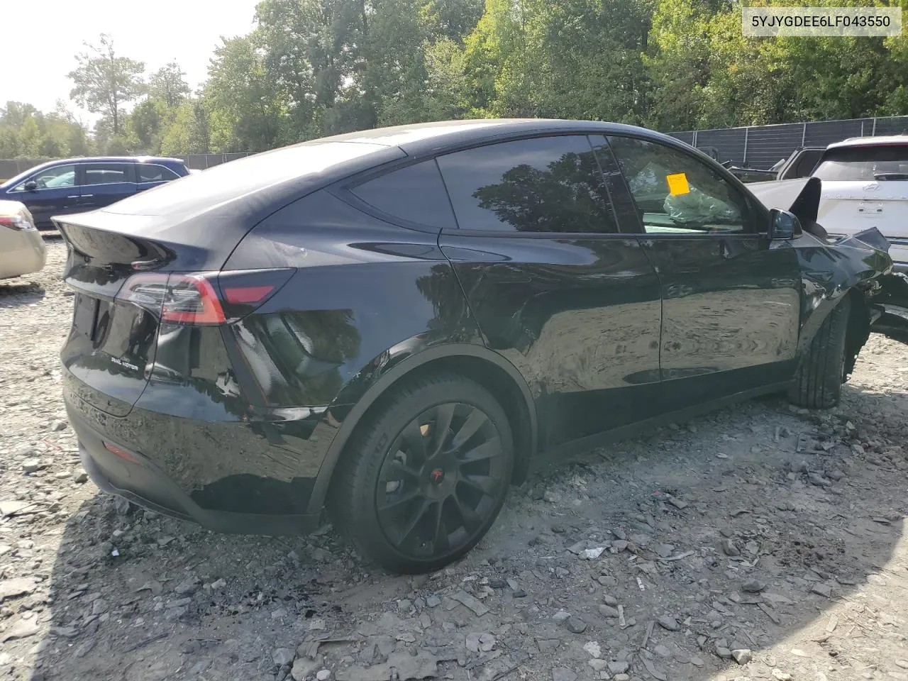 2020 Tesla Model Y VIN: 5YJYGDEE6LF043550 Lot: 70125824