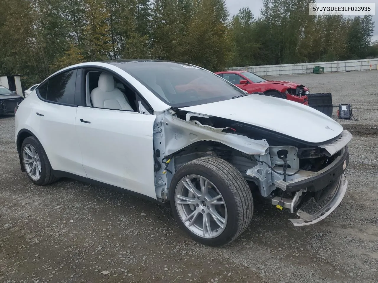 2020 Tesla Model Y VIN: 5YJYGDEE3LF023935 Lot: 71061854