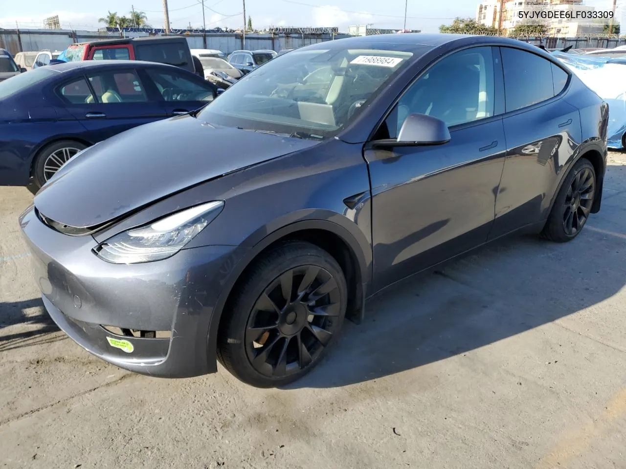 2020 Tesla Model Y VIN: 5YJYGDEE6LF033309 Lot: 71988984