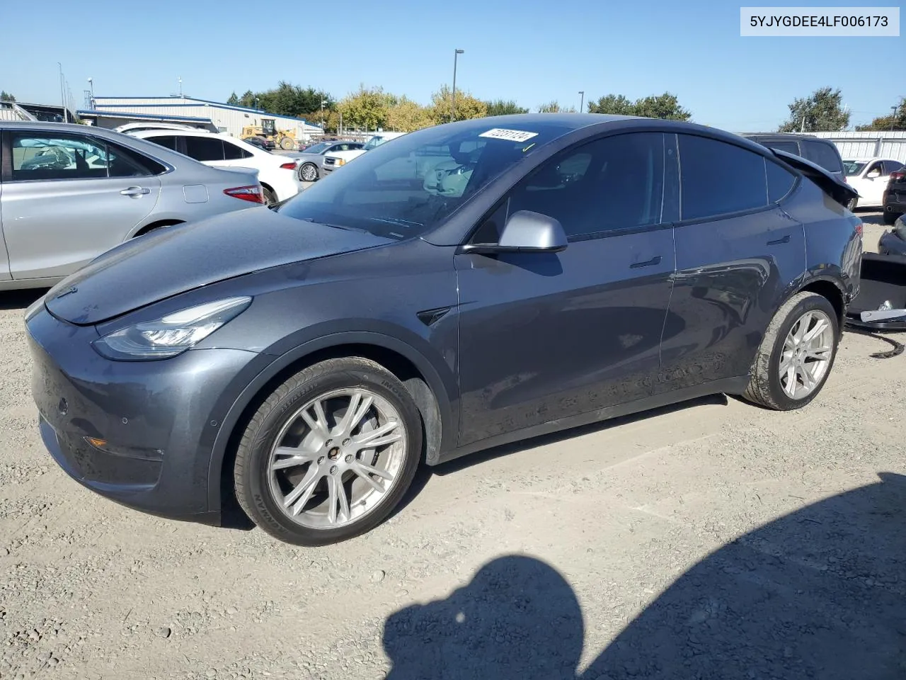 2020 Tesla Model Y VIN: 5YJYGDEE4LF006173 Lot: 72231124