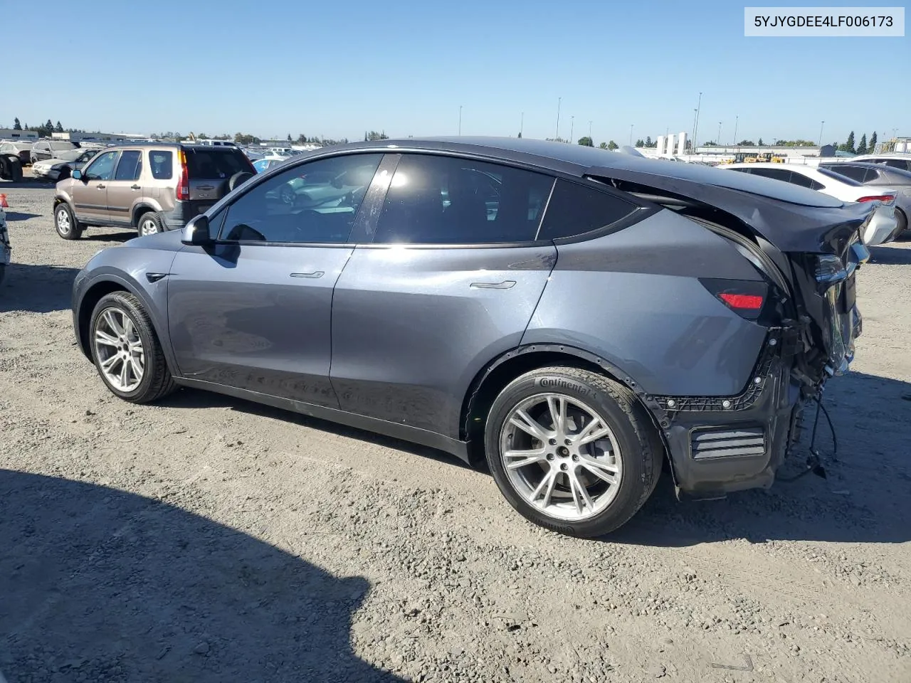 2020 Tesla Model Y VIN: 5YJYGDEE4LF006173 Lot: 72231124