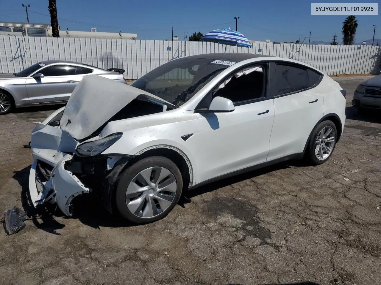 5YJYGDEF1LF019925 2020 Tesla Model Y