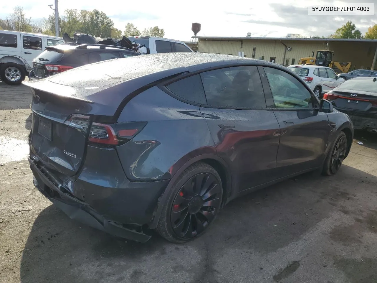 2020 Tesla Model Y VIN: 5YJYGDEF7LF014003 Lot: 72620724