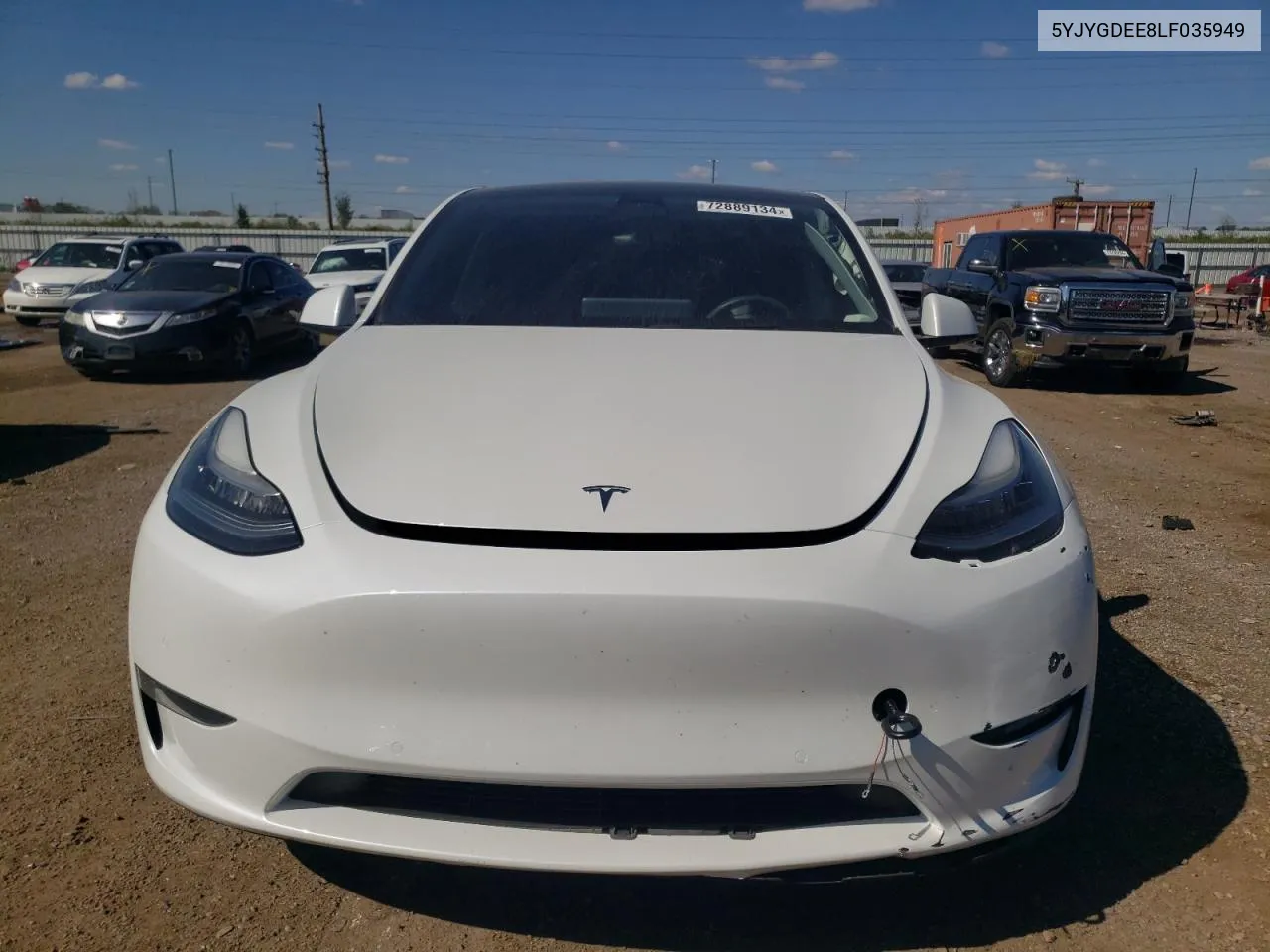 5YJYGDEE8LF035949 2020 Tesla Model Y