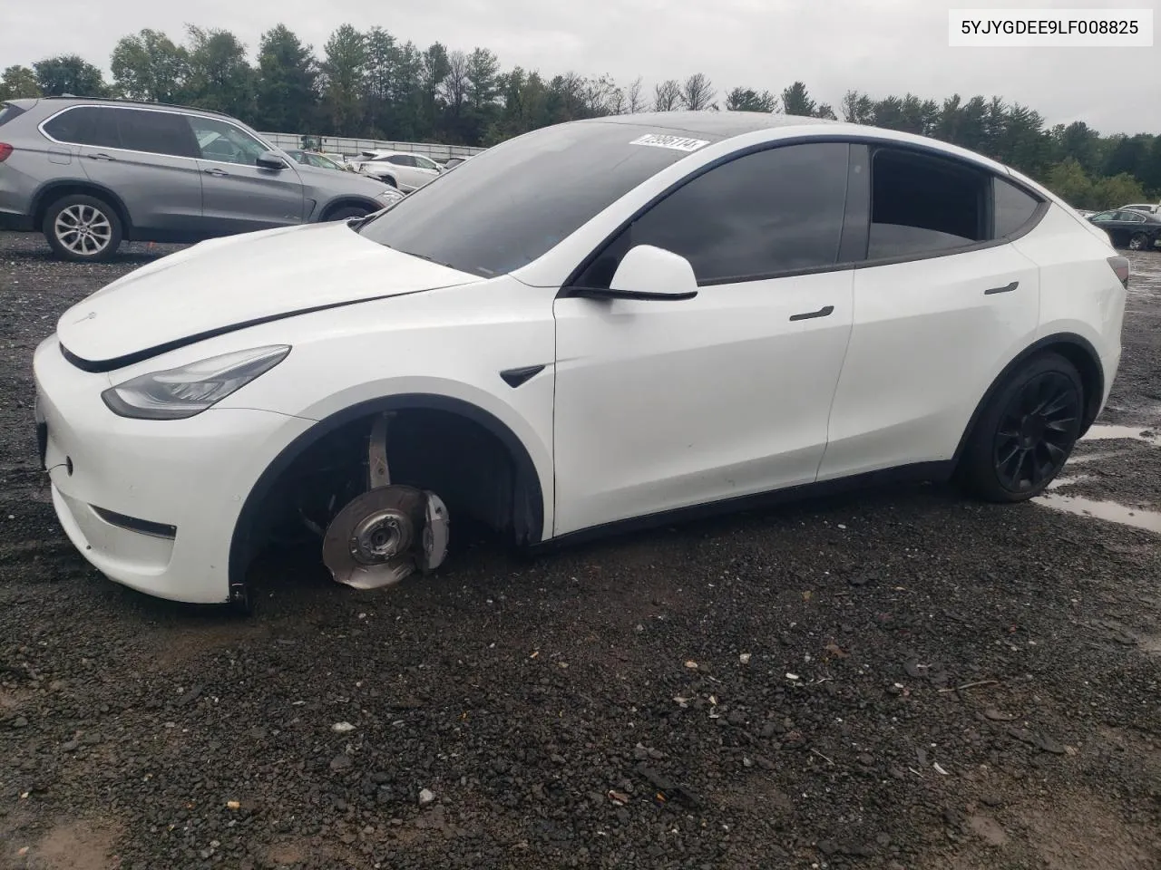 2020 Tesla Model Y VIN: 5YJYGDEE9LF008825 Lot: 72996114