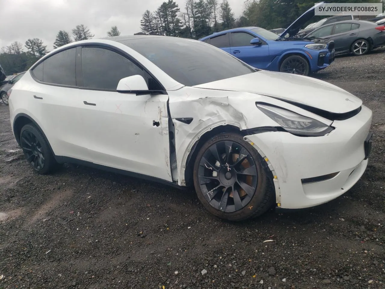 2020 Tesla Model Y VIN: 5YJYGDEE9LF008825 Lot: 72996114