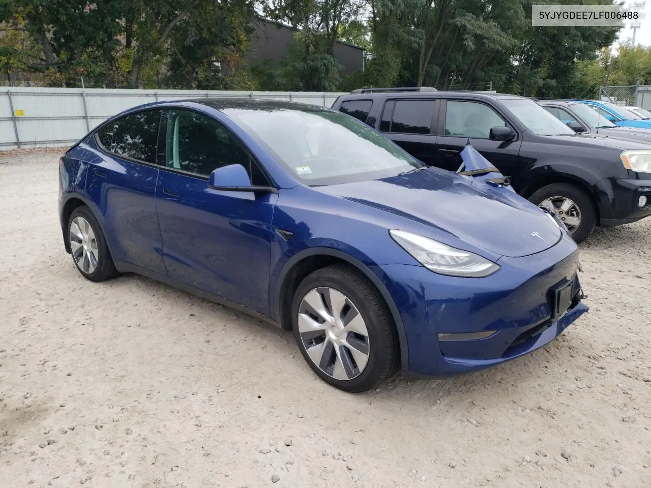 2020 Tesla Model Y VIN: 5YJYGDEE7LF006488 Lot: 73006654