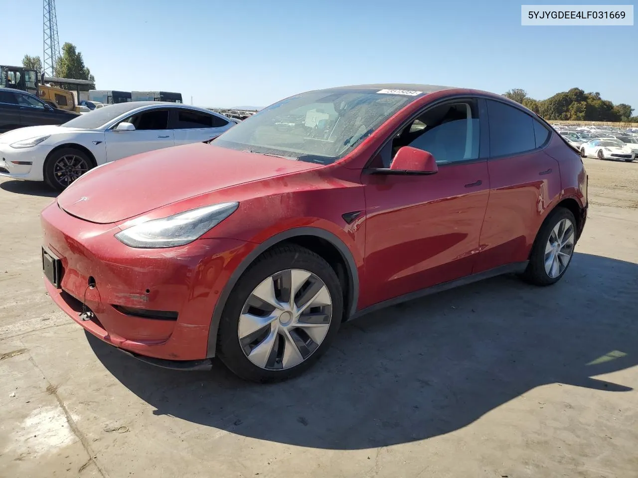 2020 Tesla Model Y VIN: 5YJYGDEE4LF031669 Lot: 73515054