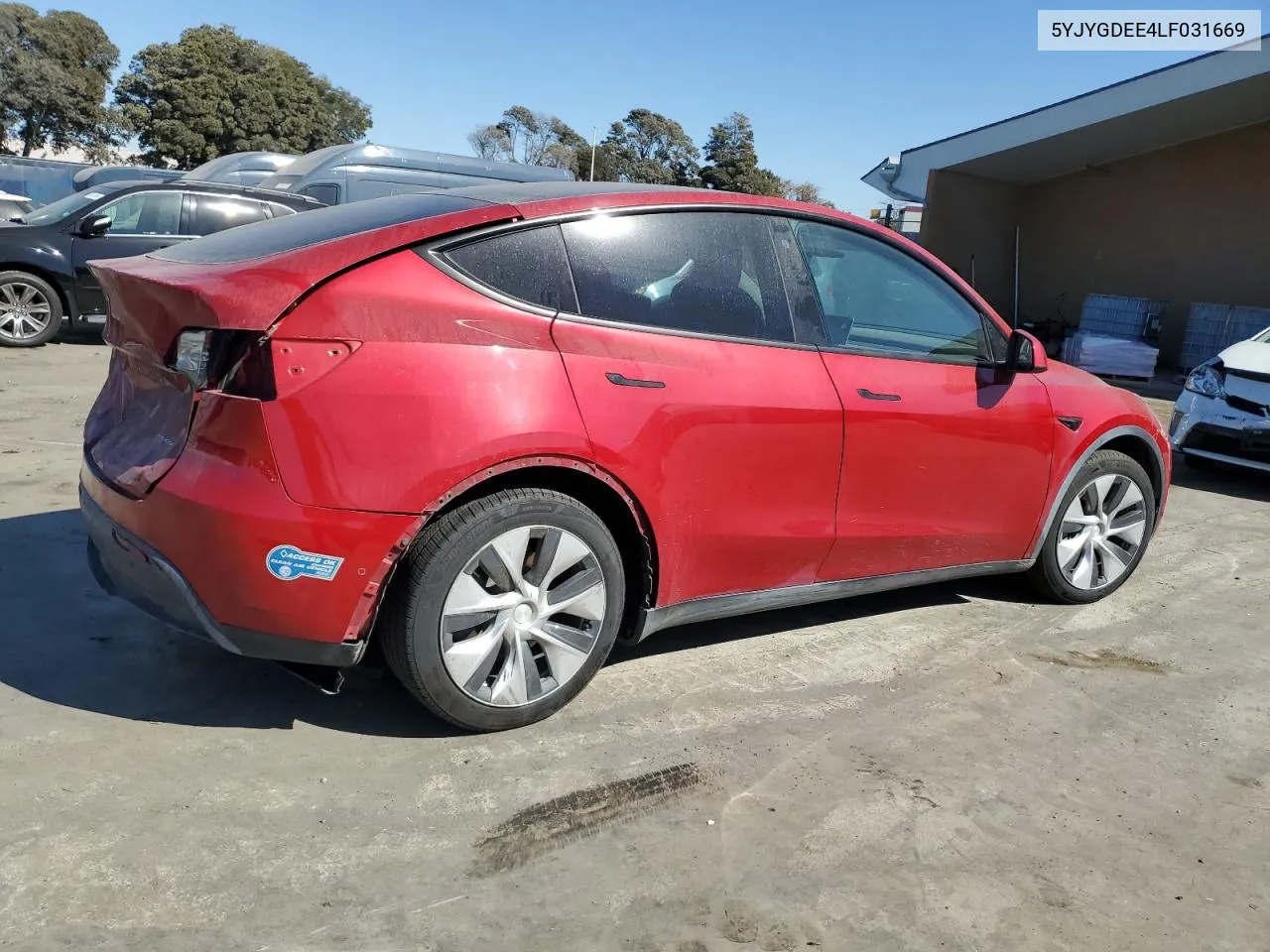 5YJYGDEE4LF031669 2020 Tesla Model Y