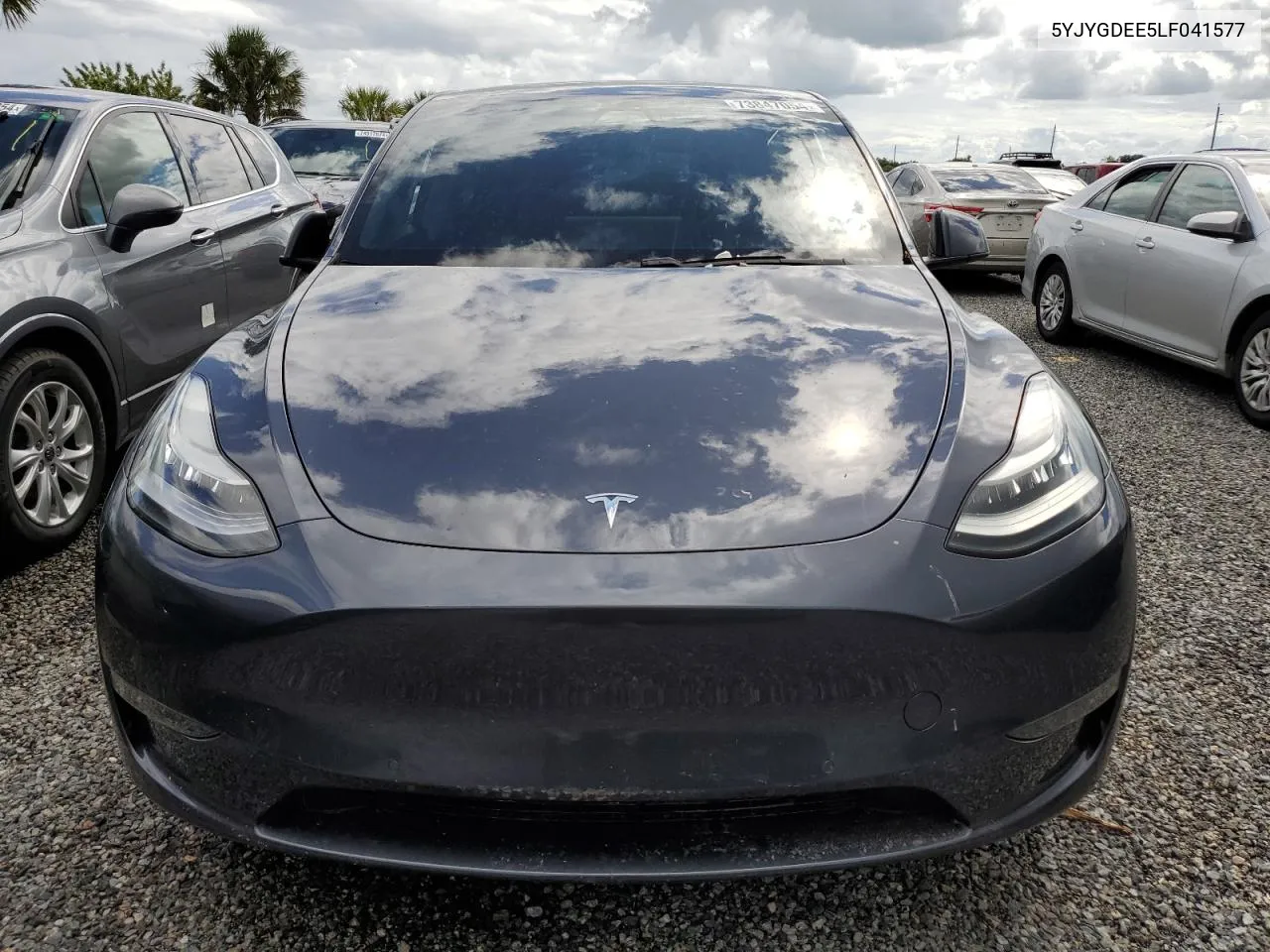 2020 Tesla Model Y VIN: 5YJYGDEE5LF041577 Lot: 73847054