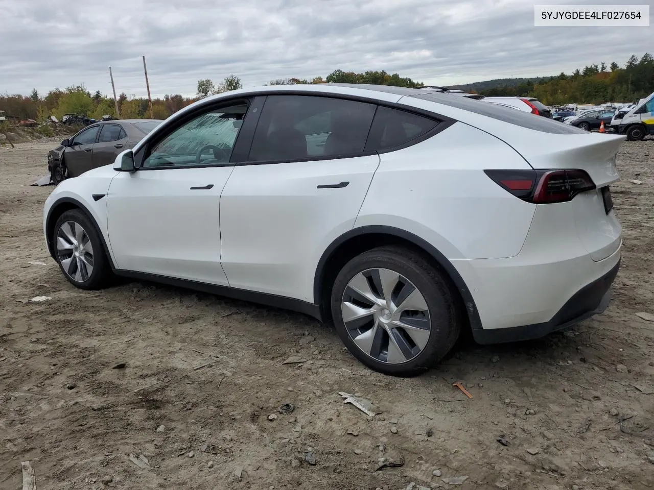 2020 Tesla Model Y VIN: 5YJYGDEE4LF027654 Lot: 74296404