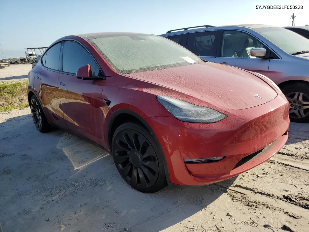 2020 Tesla Model Y VIN: 5YJYGDEE3LF050228 Lot: 74969864