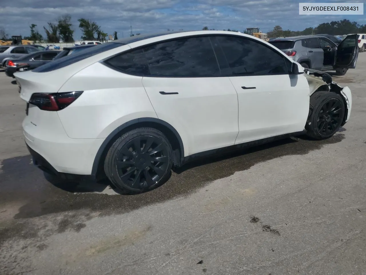 2020 Tesla Model Y VIN: 5YJYGDEEXLF008431 Lot: 76588934