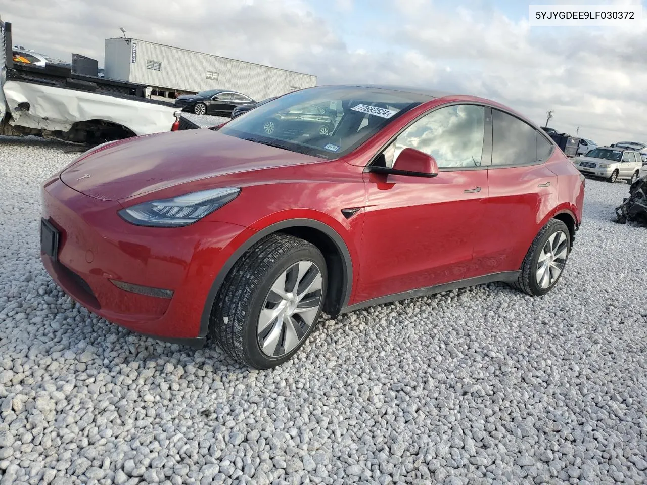 2020 Tesla Model Y VIN: 5YJYGDEE9LF030372 Lot: 77682524