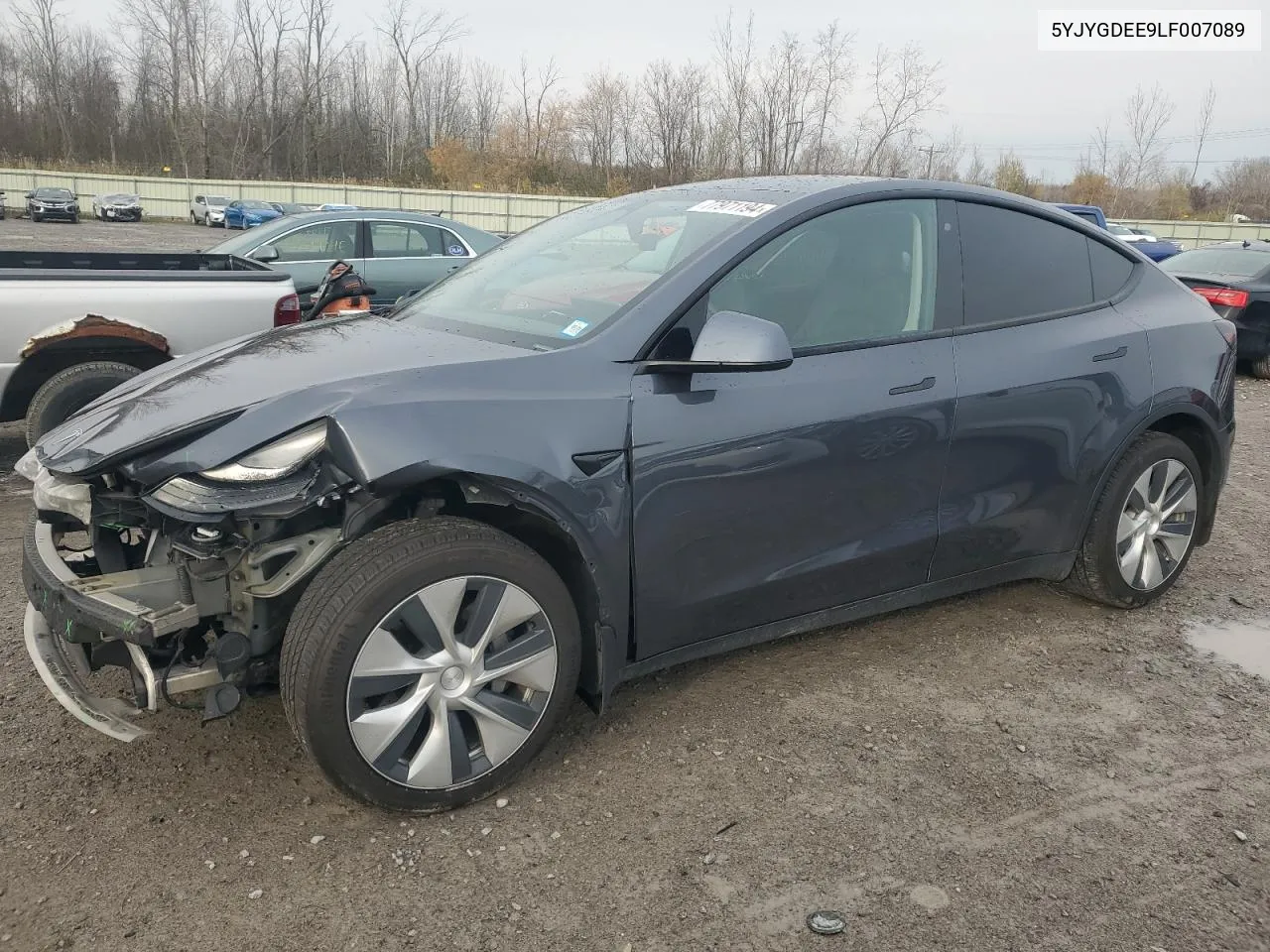 2020 Tesla Model Y VIN: 5YJYGDEE9LF007089 Lot: 77971194