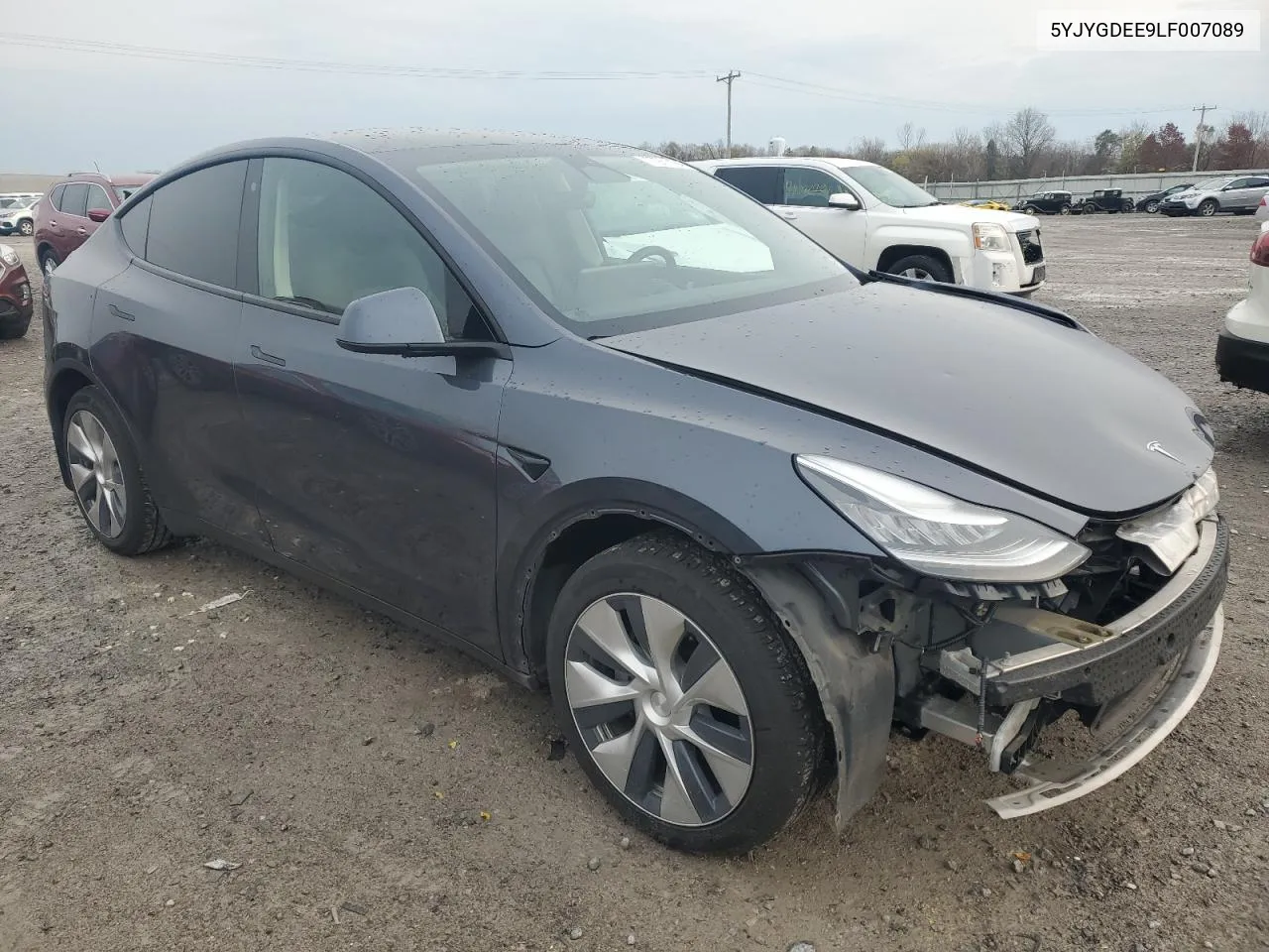 2020 Tesla Model Y VIN: 5YJYGDEE9LF007089 Lot: 77971194