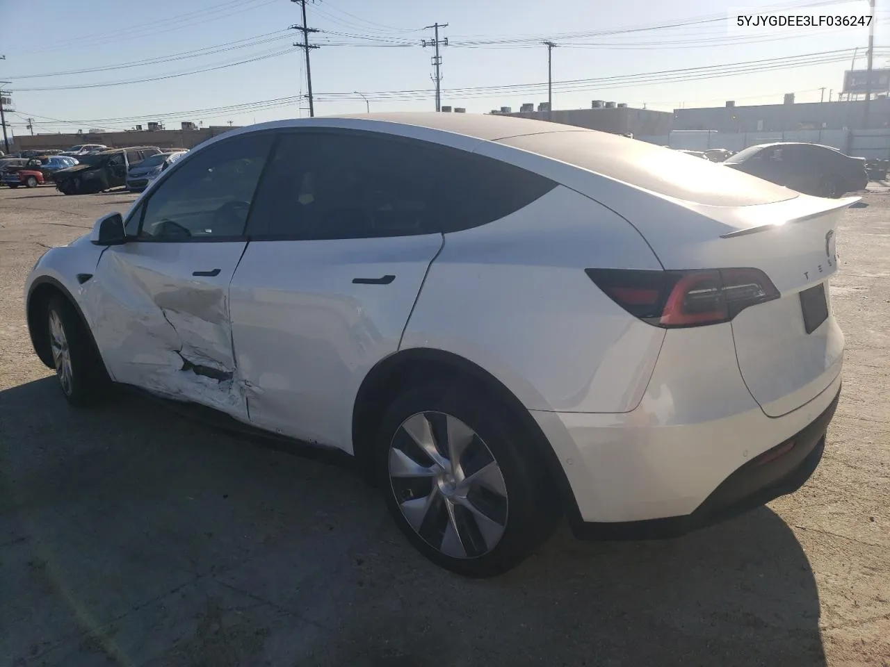 2020 Tesla Model Y VIN: 5YJYGDEE3LF036247 Lot: 79346154