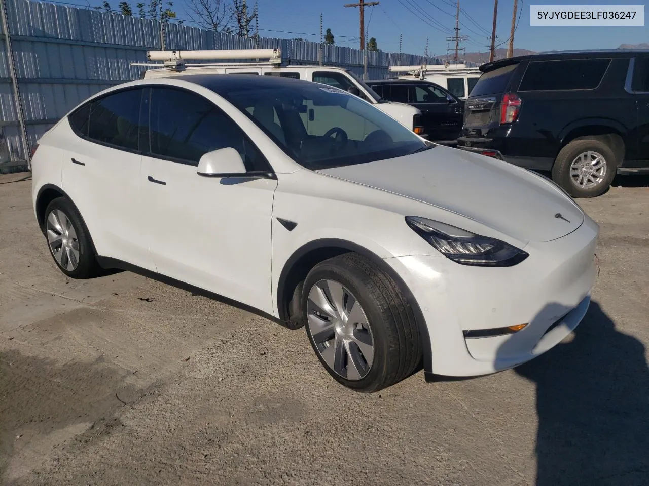 2020 Tesla Model Y VIN: 5YJYGDEE3LF036247 Lot: 79346154