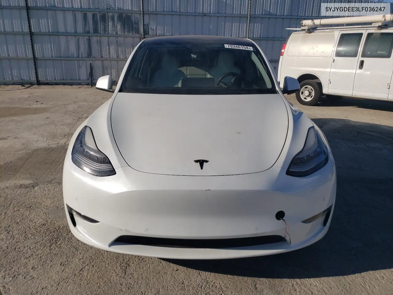 2020 Tesla Model Y VIN: 5YJYGDEE3LF036247 Lot: 79346154