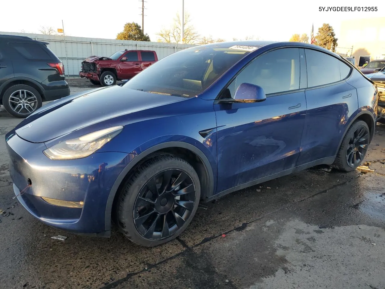 2020 Tesla Model Y VIN: 5YJYGDEE9LF012955 Lot: 79644054