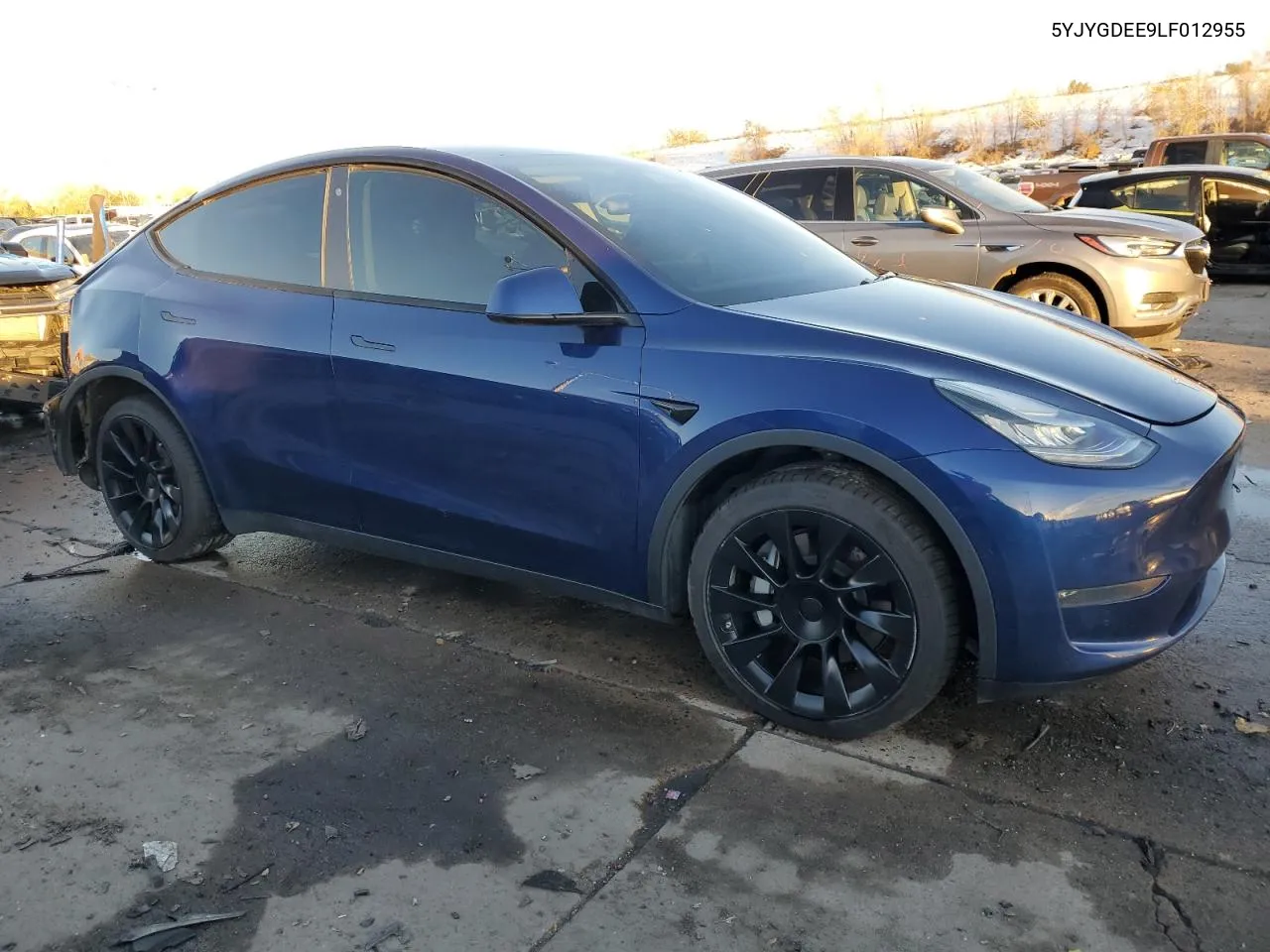 2020 Tesla Model Y VIN: 5YJYGDEE9LF012955 Lot: 79644054