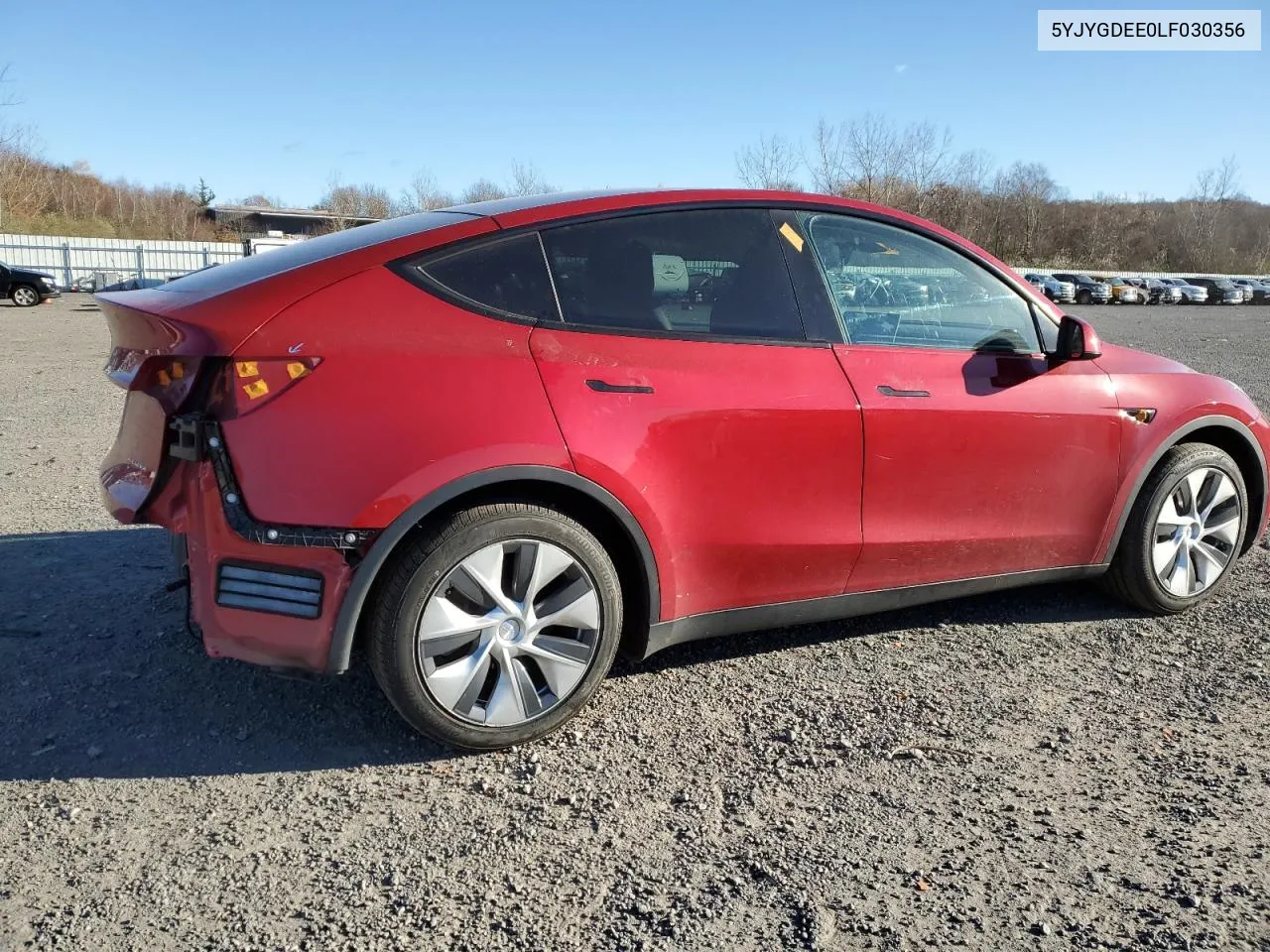 2020 Tesla Model Y VIN: 5YJYGDEE0LF030356 Lot: 80057584