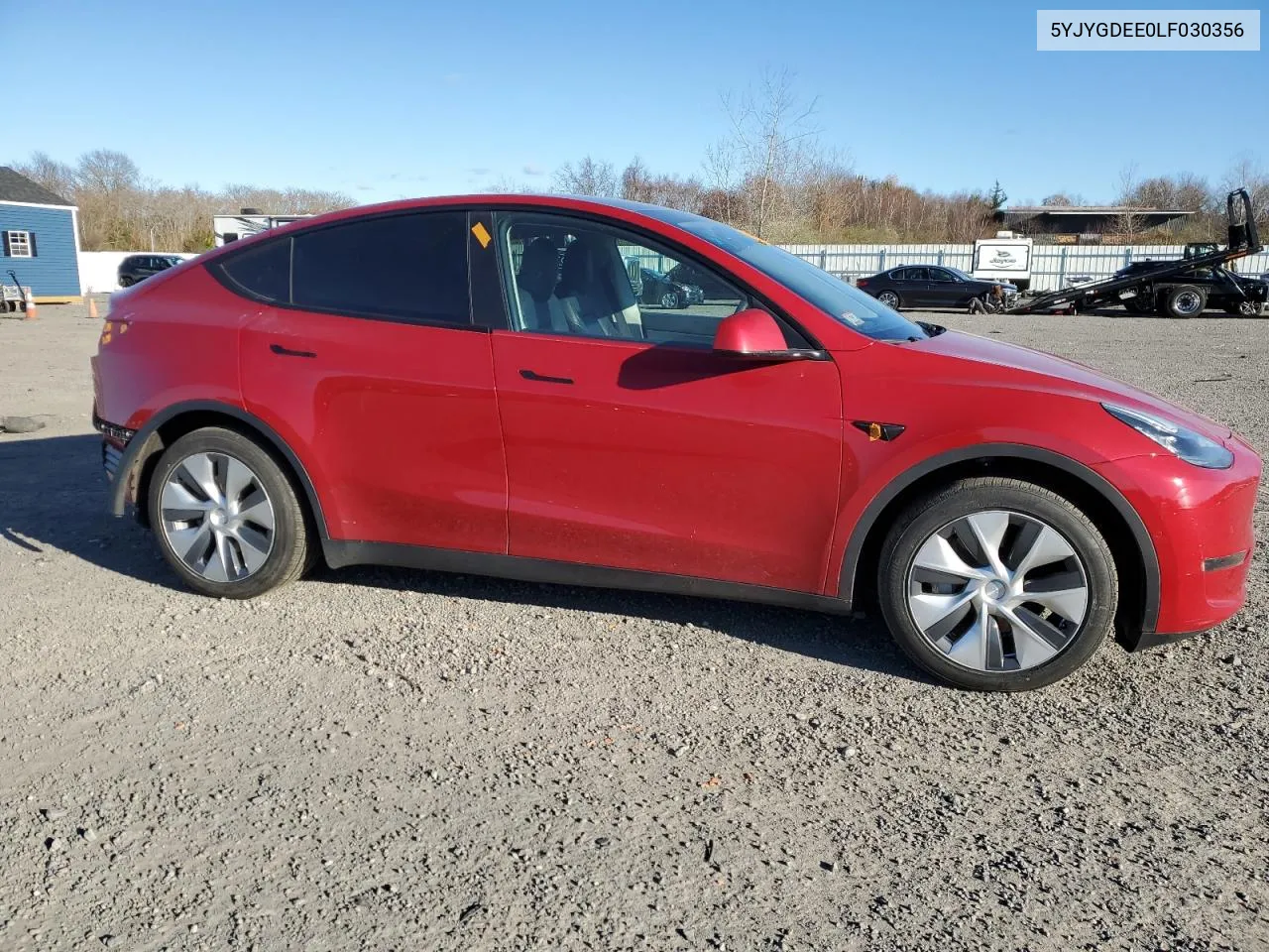 2020 Tesla Model Y VIN: 5YJYGDEE0LF030356 Lot: 80057584