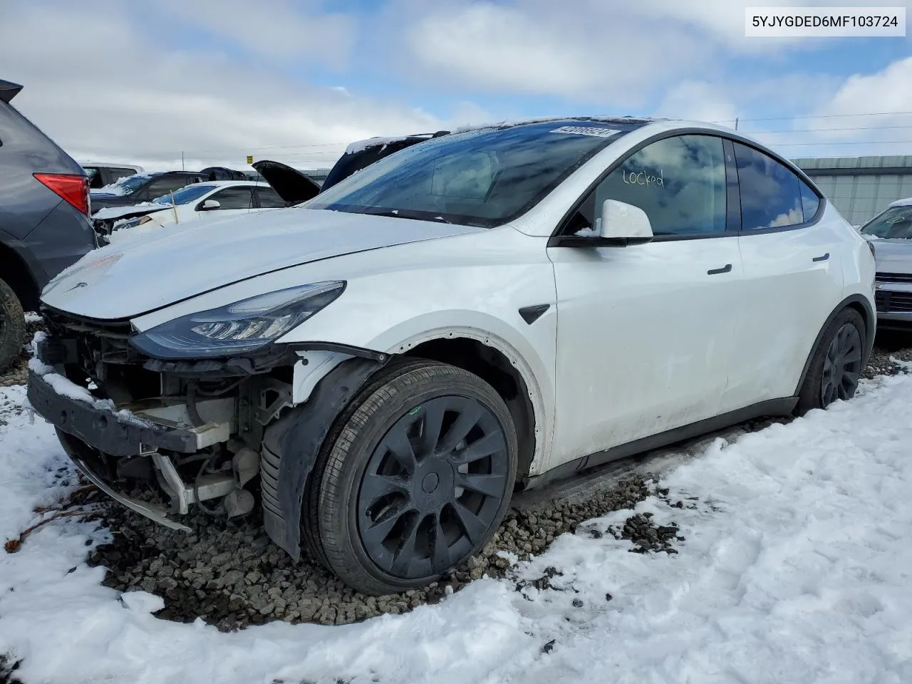 5YJYGDED6MF103724 2021 Tesla Model Y