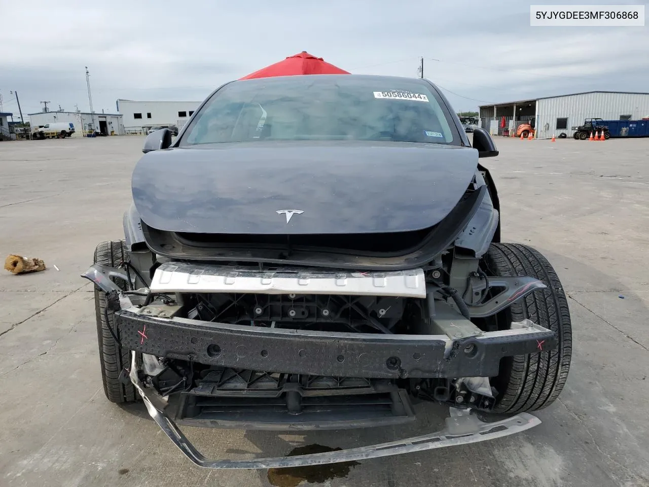 2021 Tesla Model Y VIN: 5YJYGDEE3MF306868 Lot: 50586044