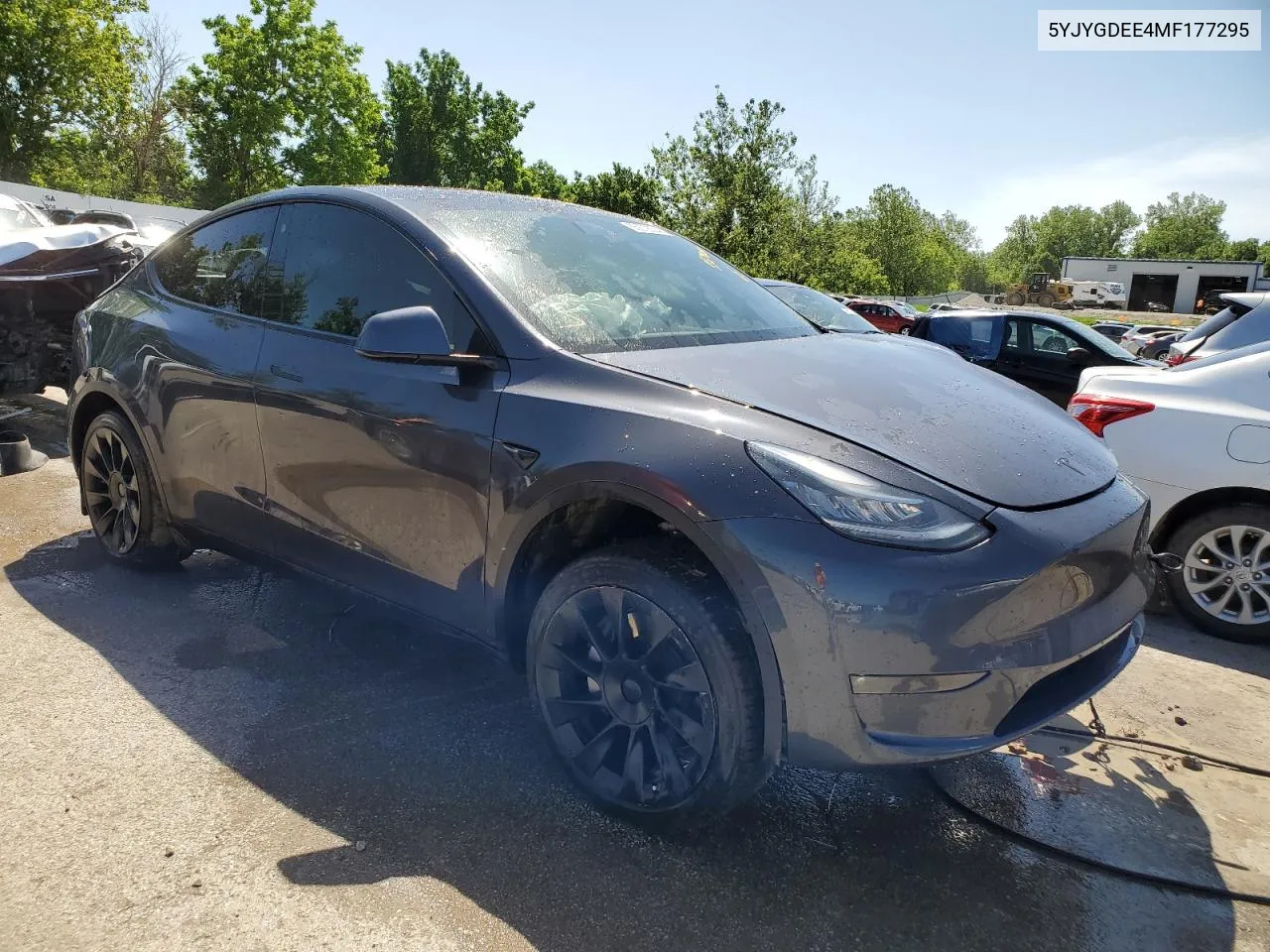 2021 Tesla Model Y VIN: 5YJYGDEE4MF177295 Lot: 55679604