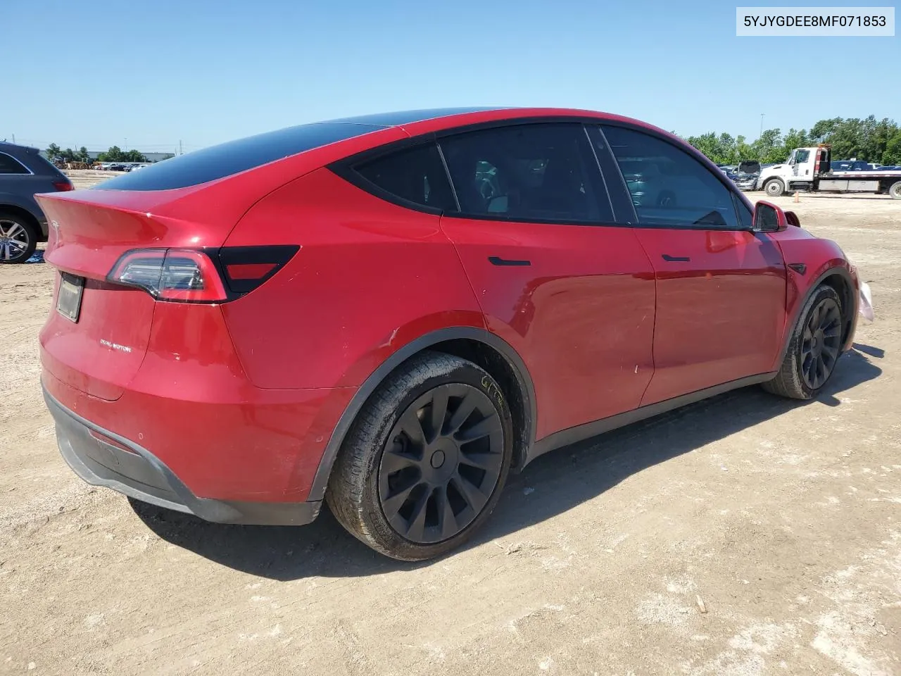 2021 Tesla Model Y VIN: 5YJYGDEE8MF071853 Lot: 57877924