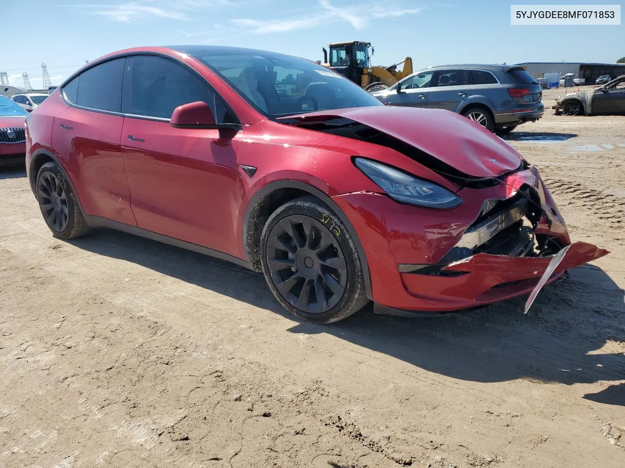 5YJYGDEE8MF071853 2021 Tesla Model Y