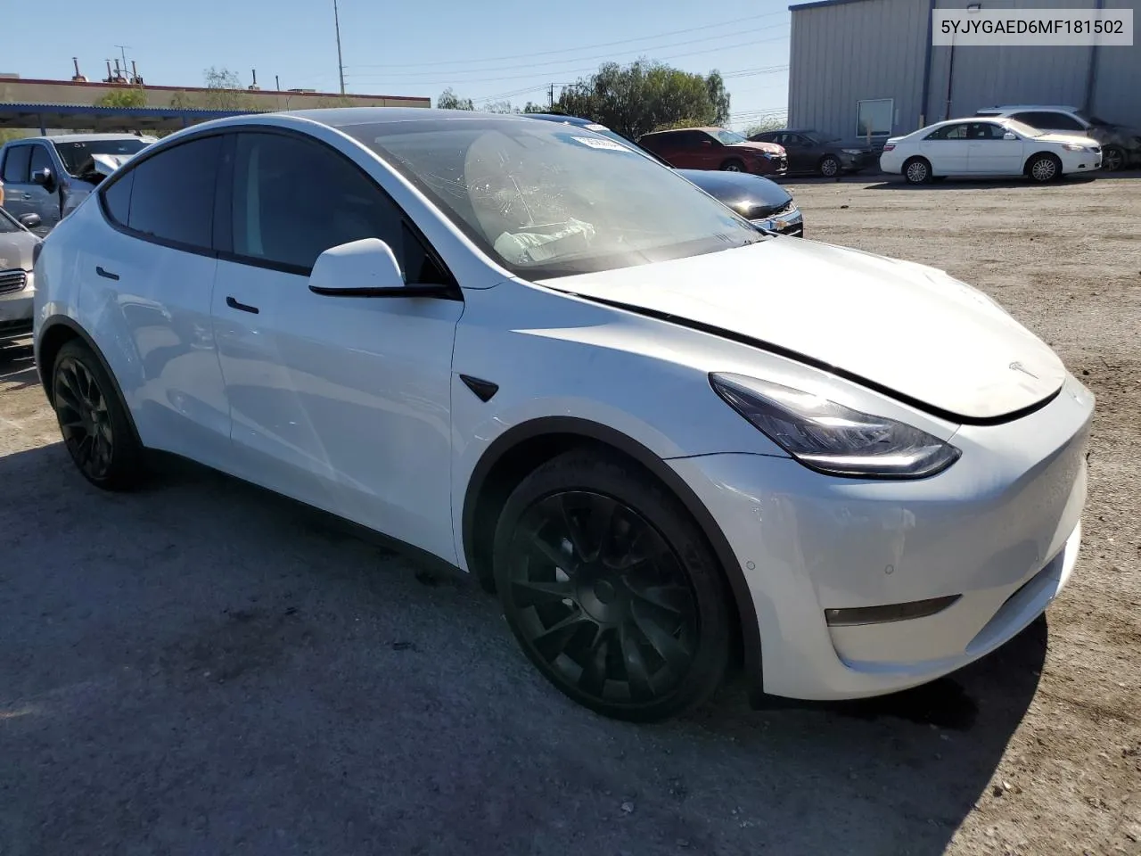 2021 Tesla Model Y VIN: 5YJYGAED6MF181502 Lot: 58582634