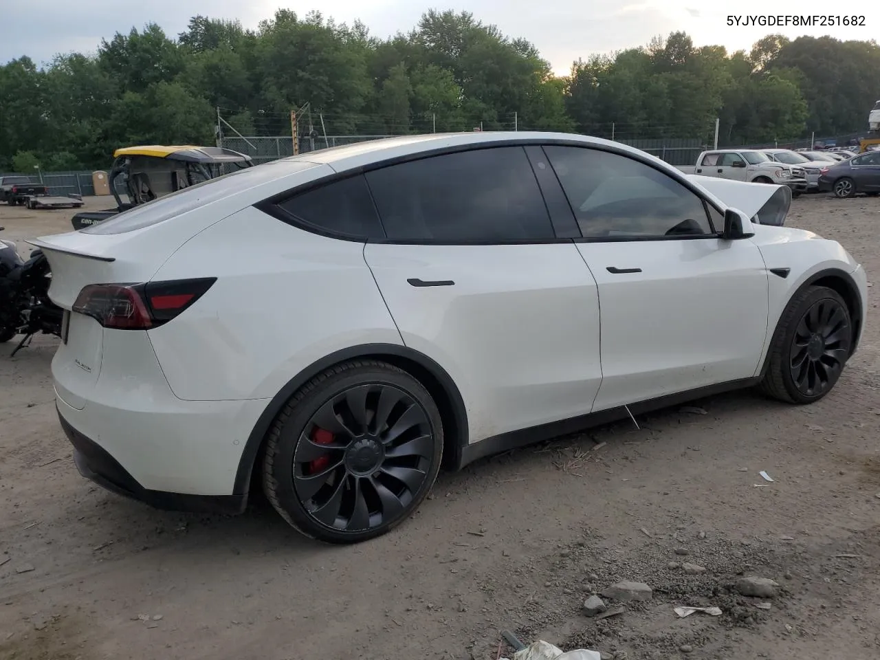 2021 Tesla Model Y VIN: 5YJYGDEF8MF251682 Lot: 58614674