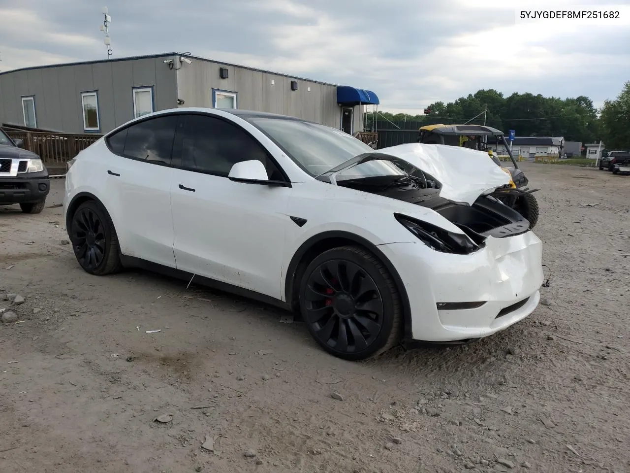 2021 Tesla Model Y VIN: 5YJYGDEF8MF251682 Lot: 58614674