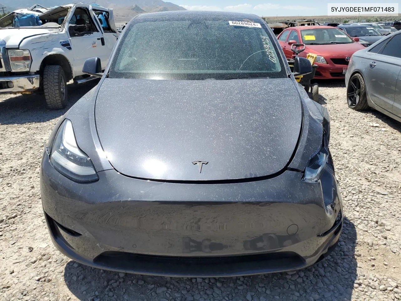 5YJYGDEE1MF071483 2021 Tesla Model Y