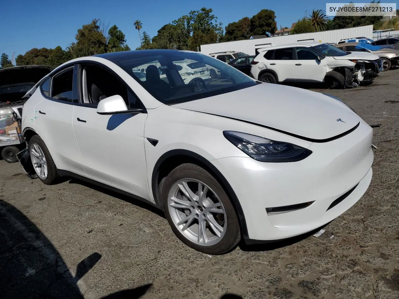 2021 Tesla Model Y VIN: 5YJYGDEE8MF271213 Lot: 60884134