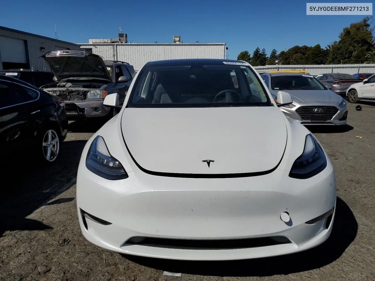 2021 Tesla Model Y VIN: 5YJYGDEE8MF271213 Lot: 60884134