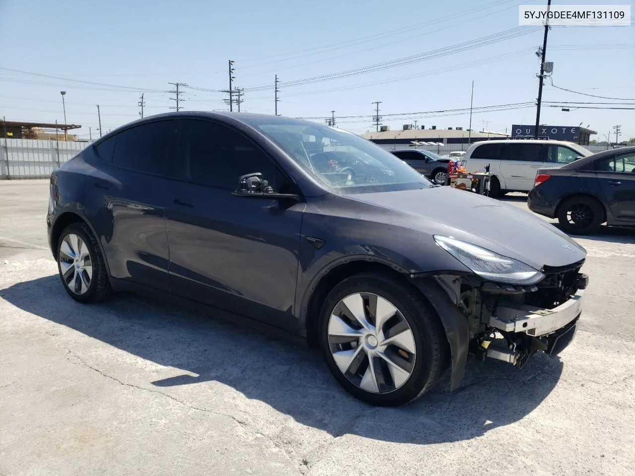 2021 Tesla Model Y VIN: 5YJYGDEE4MF131109 Lot: 60932134