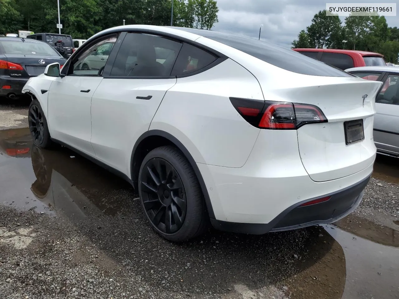 2021 Tesla Model Y VIN: 5YJYGDEEXMF119661 Lot: 61410484