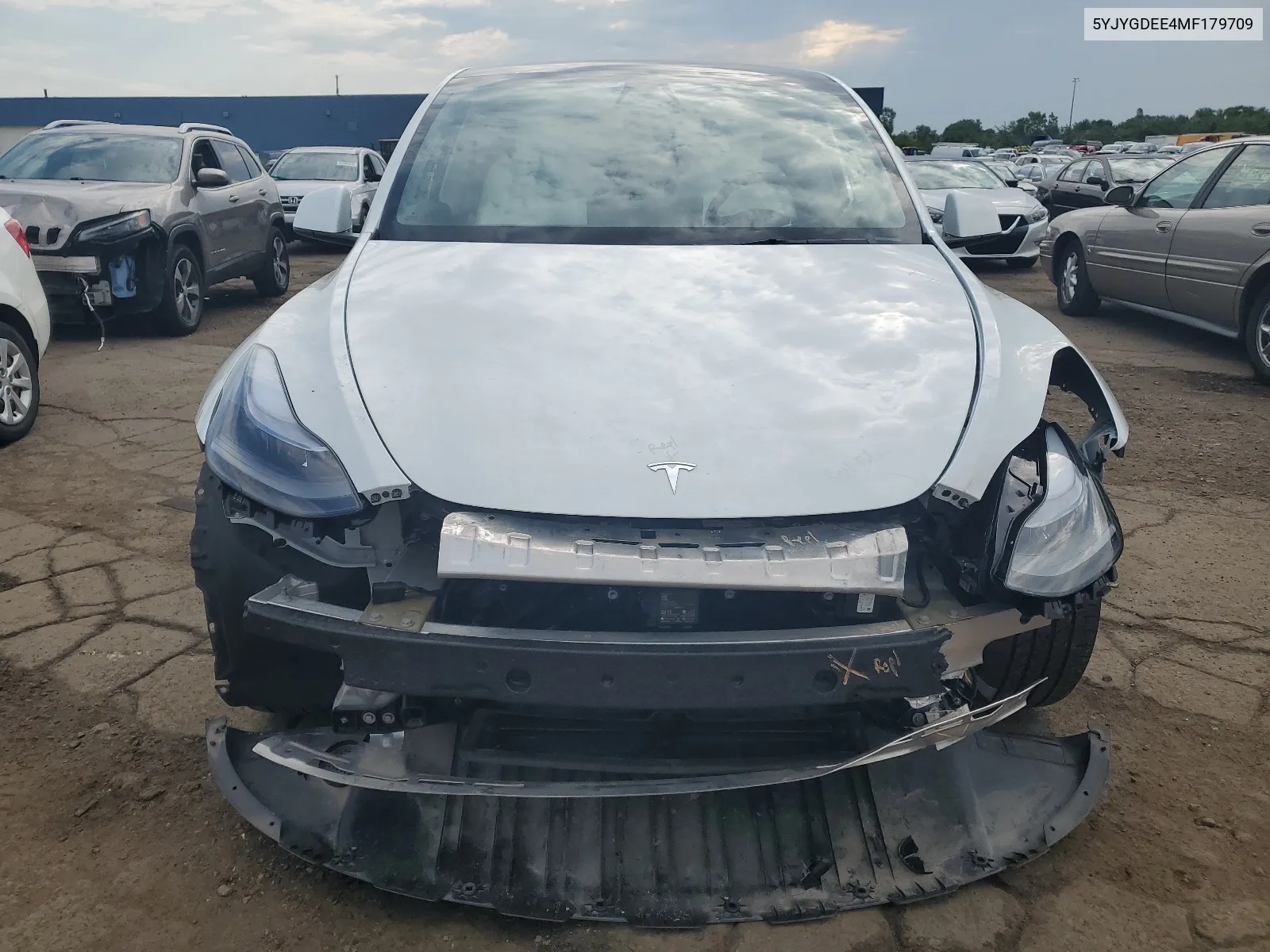 5YJYGDEE4MF179709 2021 Tesla Model Y