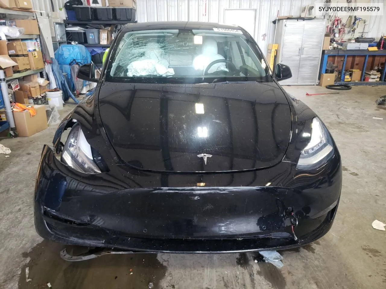 2021 Tesla Model Y VIN: 5YJYGDEE9MF195579 Lot: 61900454