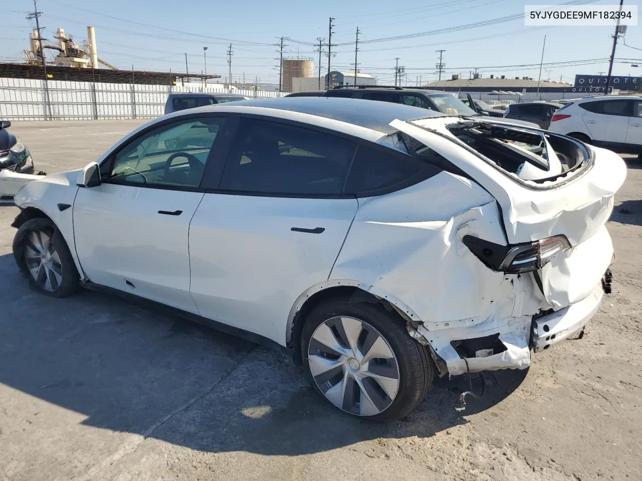 2021 Tesla Model Y VIN: 5YJYGDEE9MF182394 Lot: 63246344