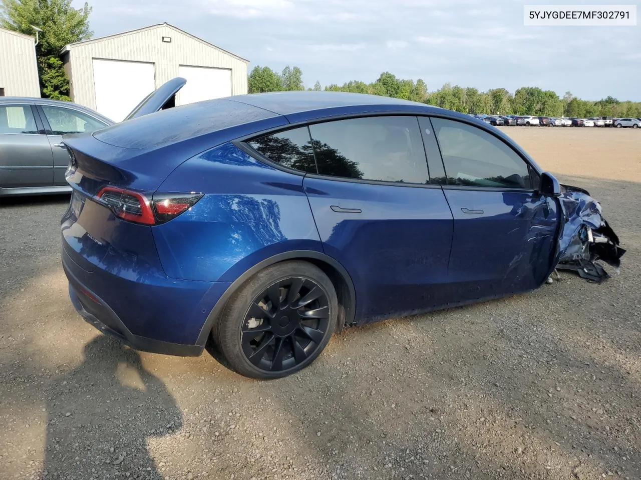 5YJYGDEE7MF302791 2021 Tesla Model Y