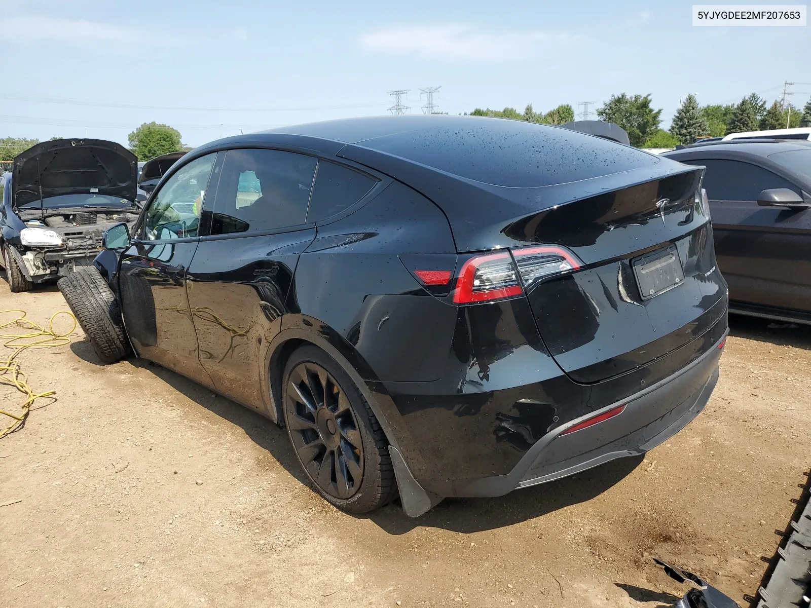 5YJYGDEE2MF207653 2021 Tesla Model Y