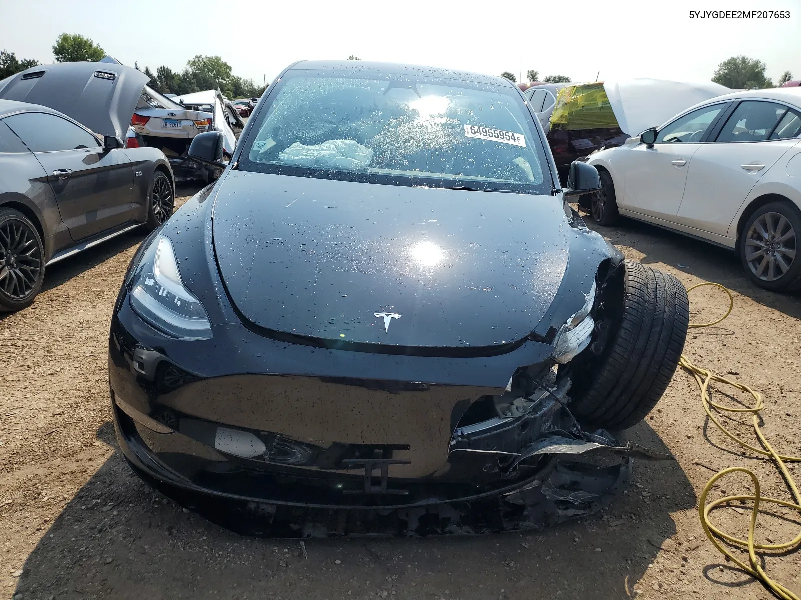 5YJYGDEE2MF207653 2021 Tesla Model Y