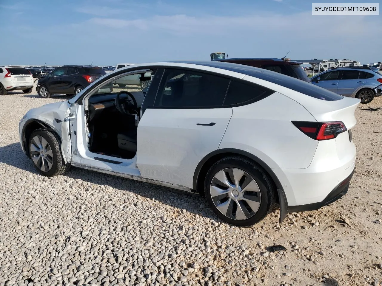 2021 Tesla Model Y VIN: 5YJYGDED1MF109608 Lot: 65182664