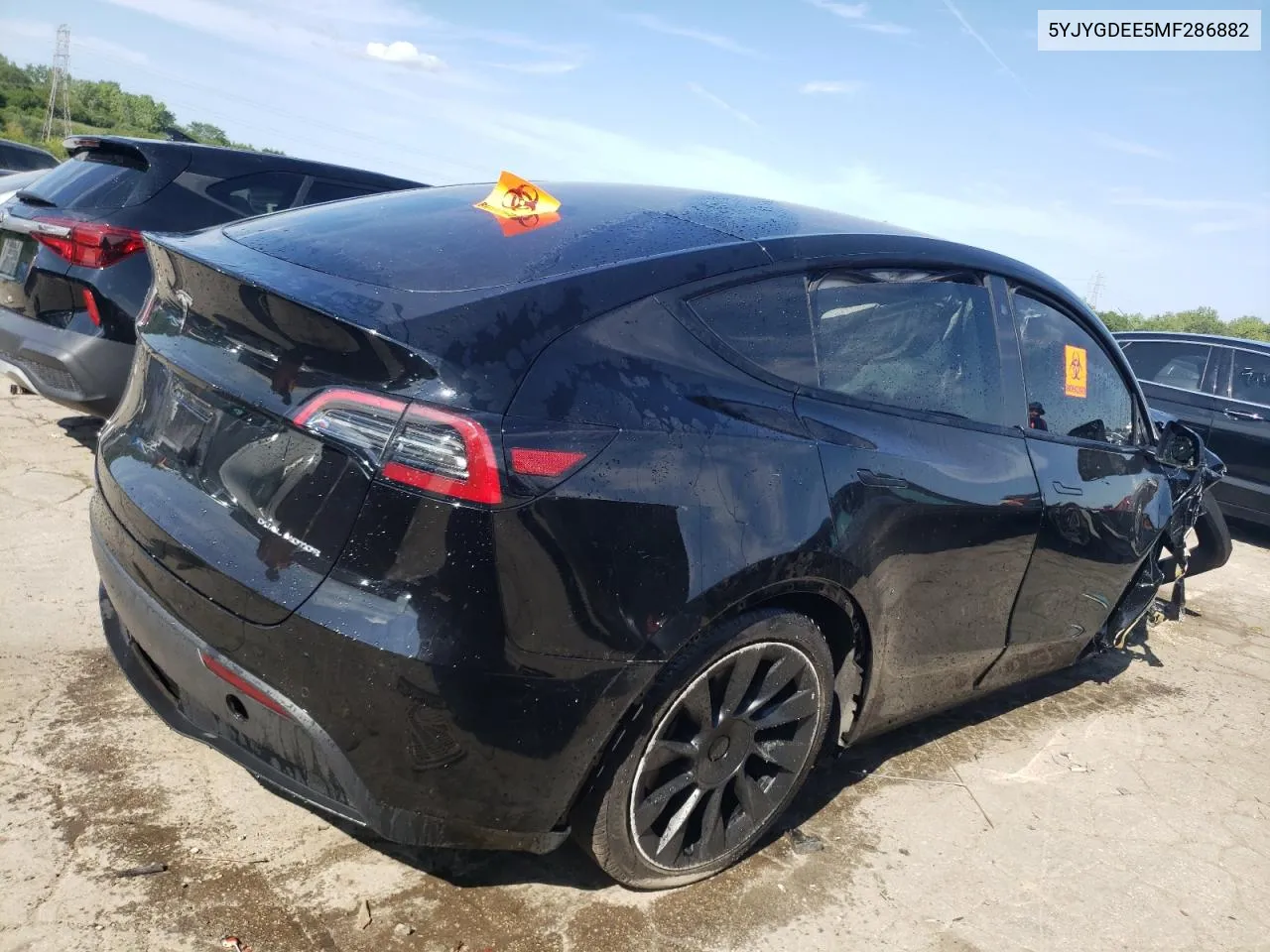 2021 Tesla Model Y VIN: 5YJYGDEE5MF286882 Lot: 65260594