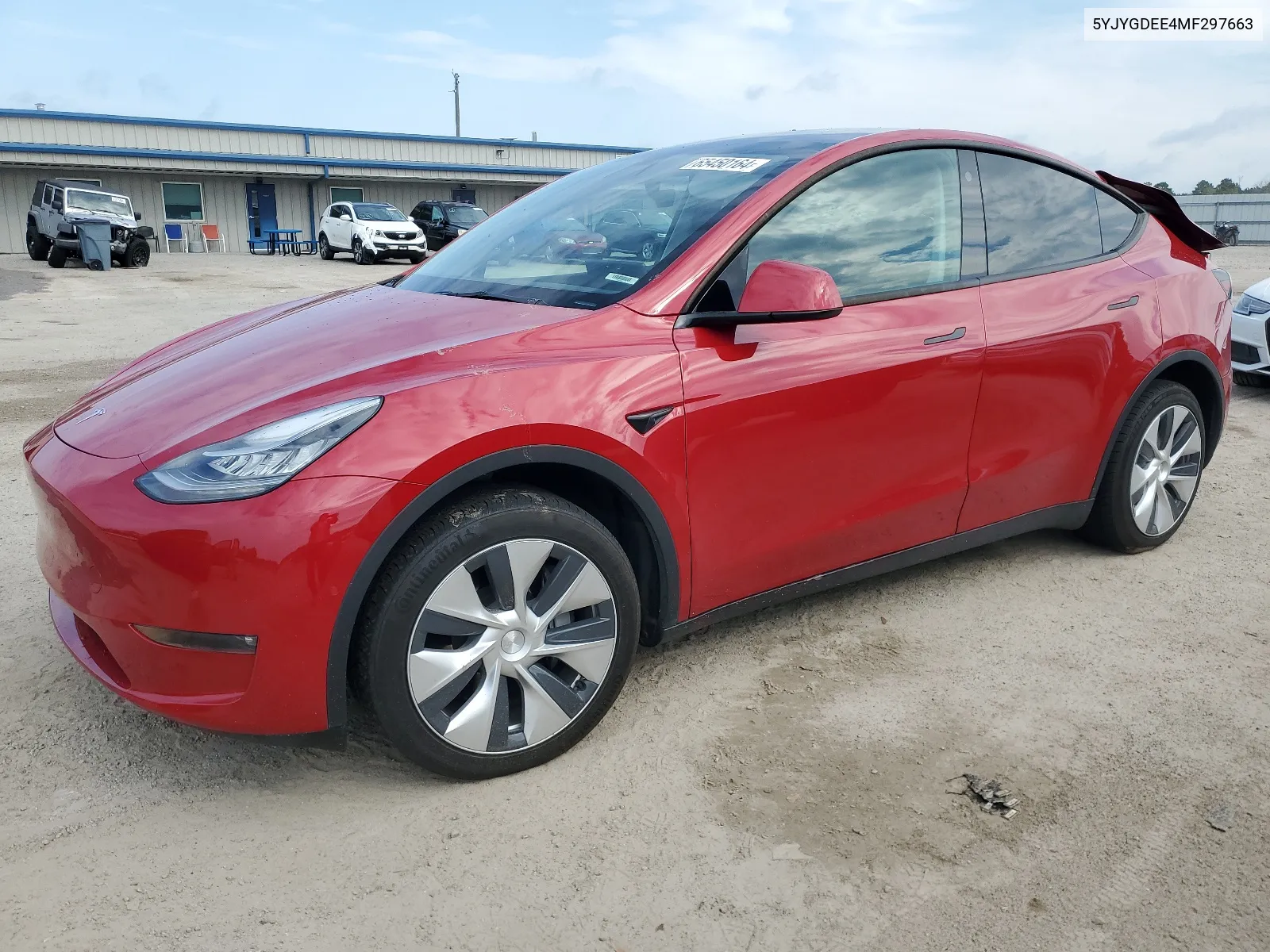 2021 Tesla Model Y VIN: 5YJYGDEE4MF297663 Lot: 65450164